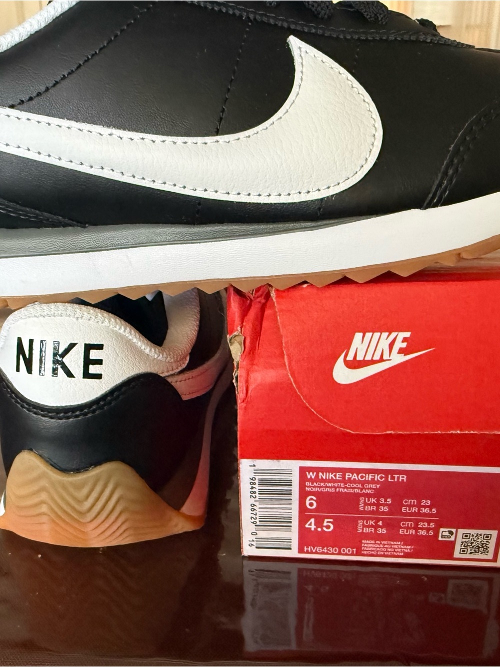 Nike Black & White Retro Runner Shoes